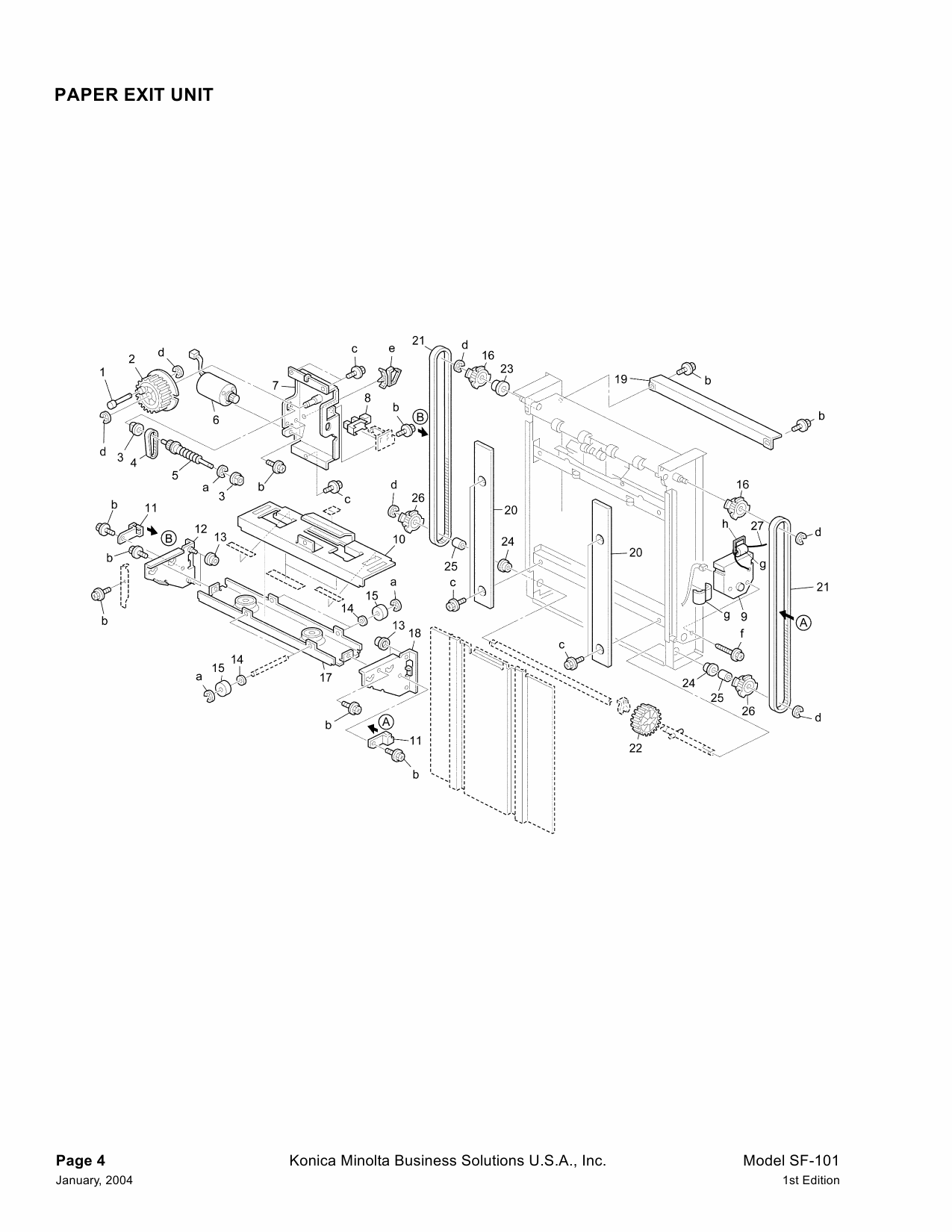 Konica-Minolta Options SF-101 Parts Manual-3